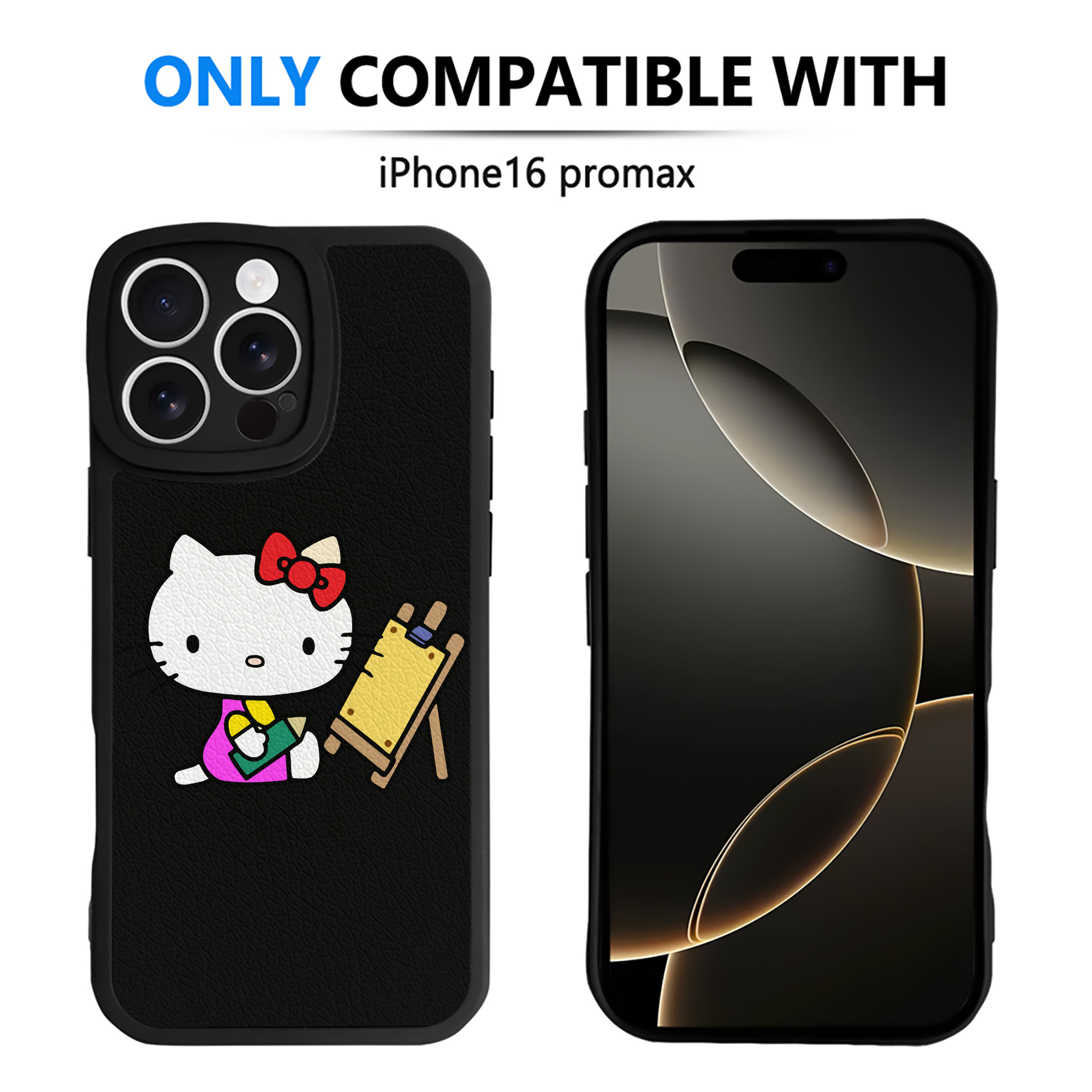 （画像用） Hello Kitty ハローキティ 【iPhone 16シリーズ対応】シリコンスマホケース（レザー調） 材質：シリコン